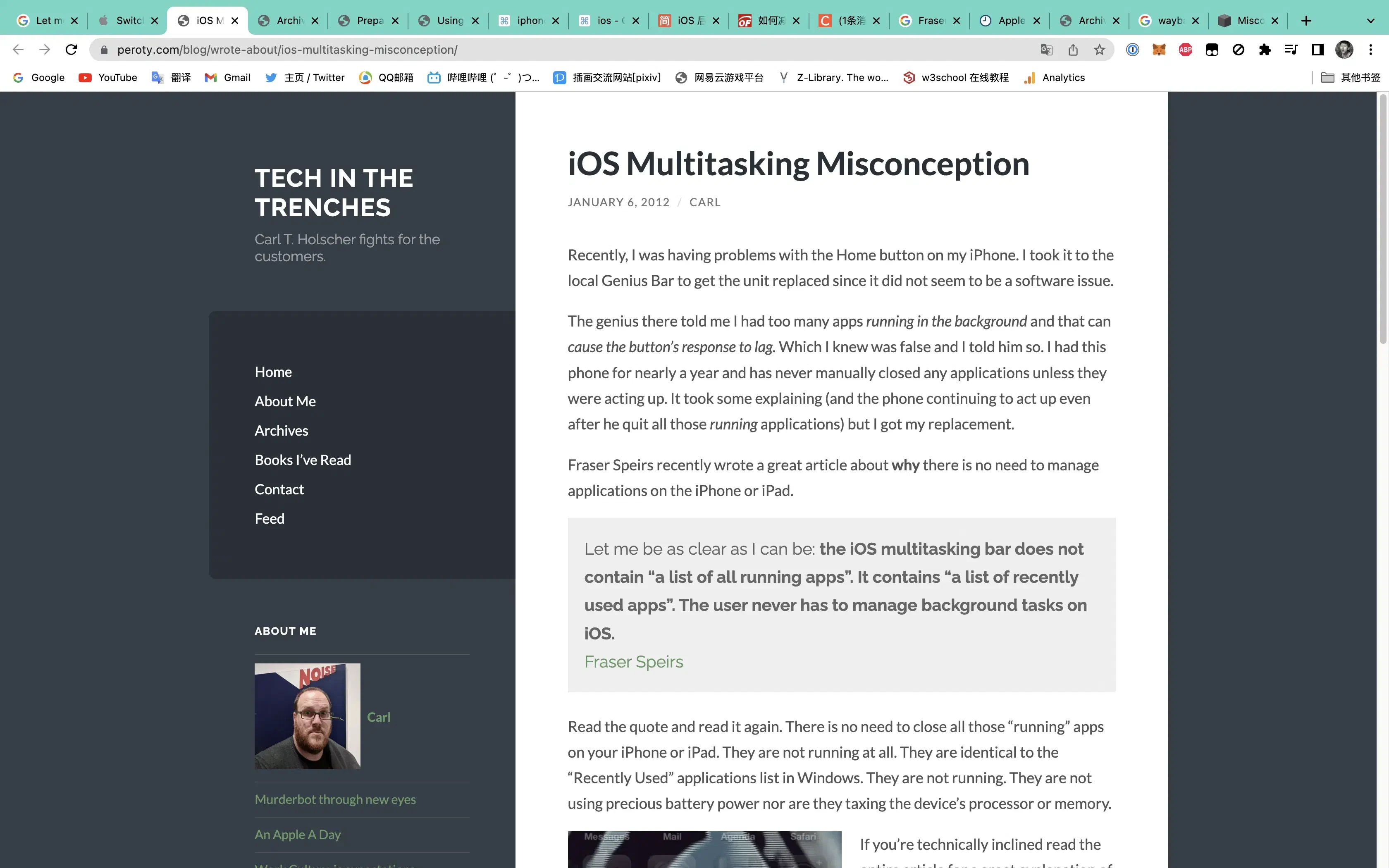 一篇引用Fraser Speirs的文章
