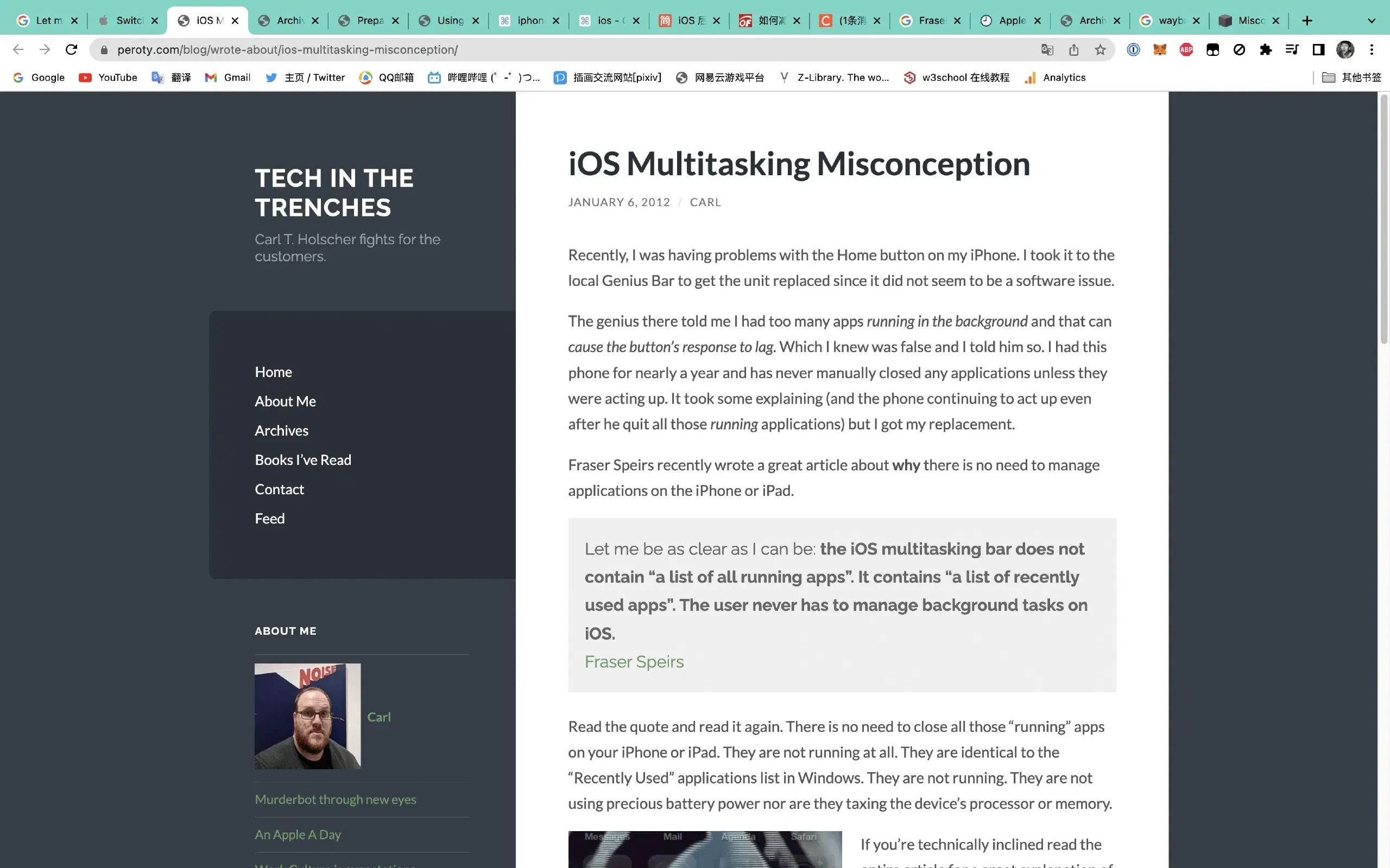 一篇引用Fraser Speirs的文章