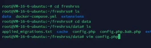 修改FreshRSS的配置示例1