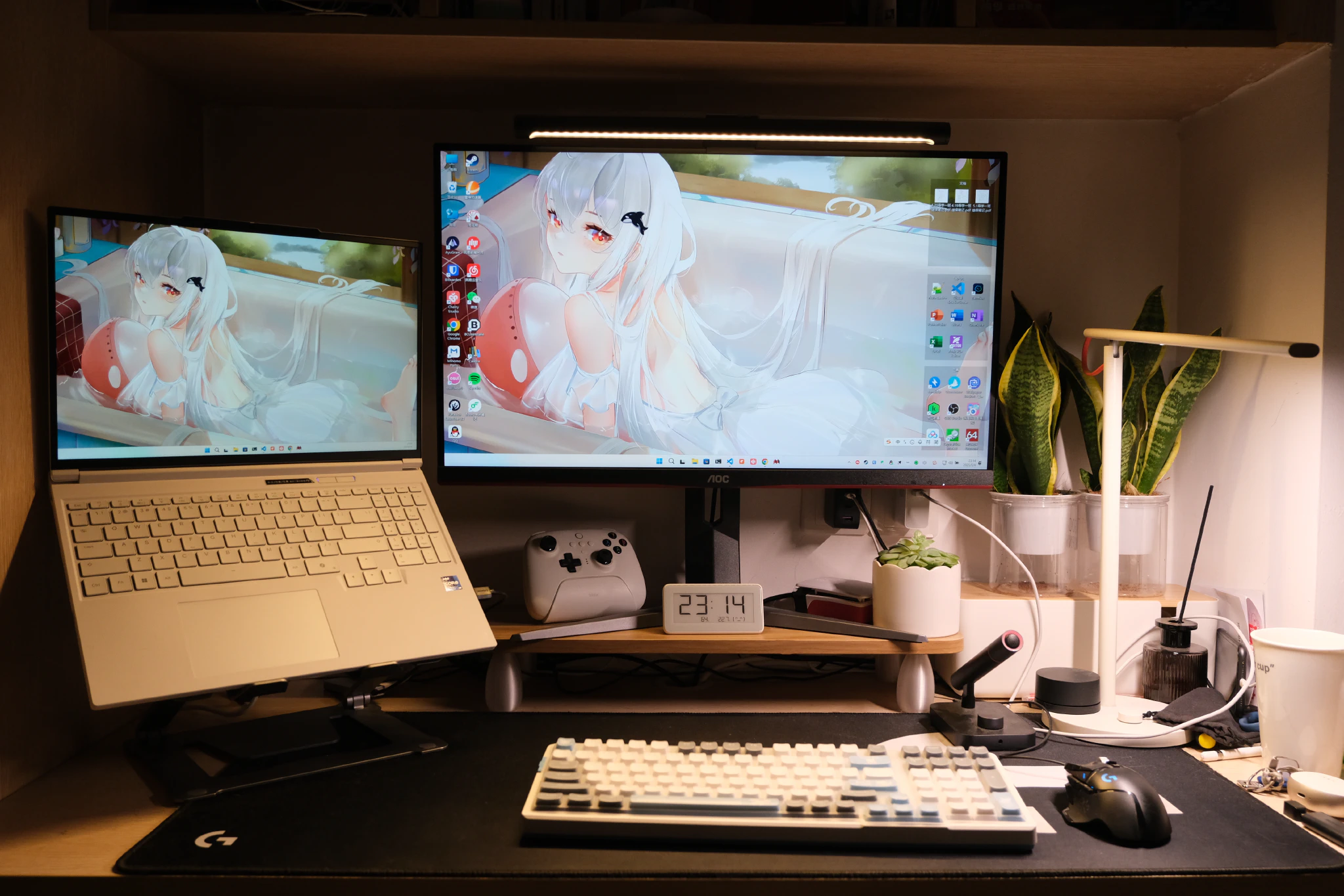 换上新电脑后的桌面