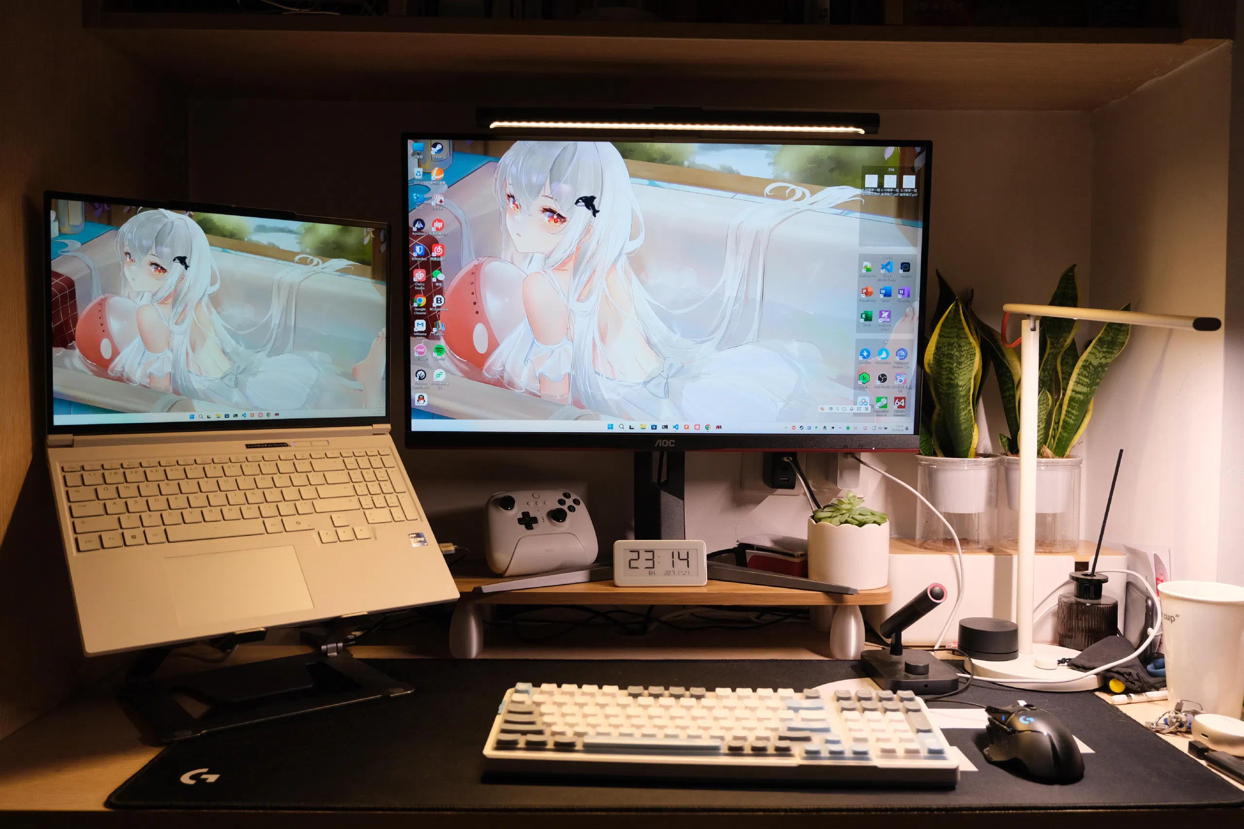 Desktop after switching to the new laptop