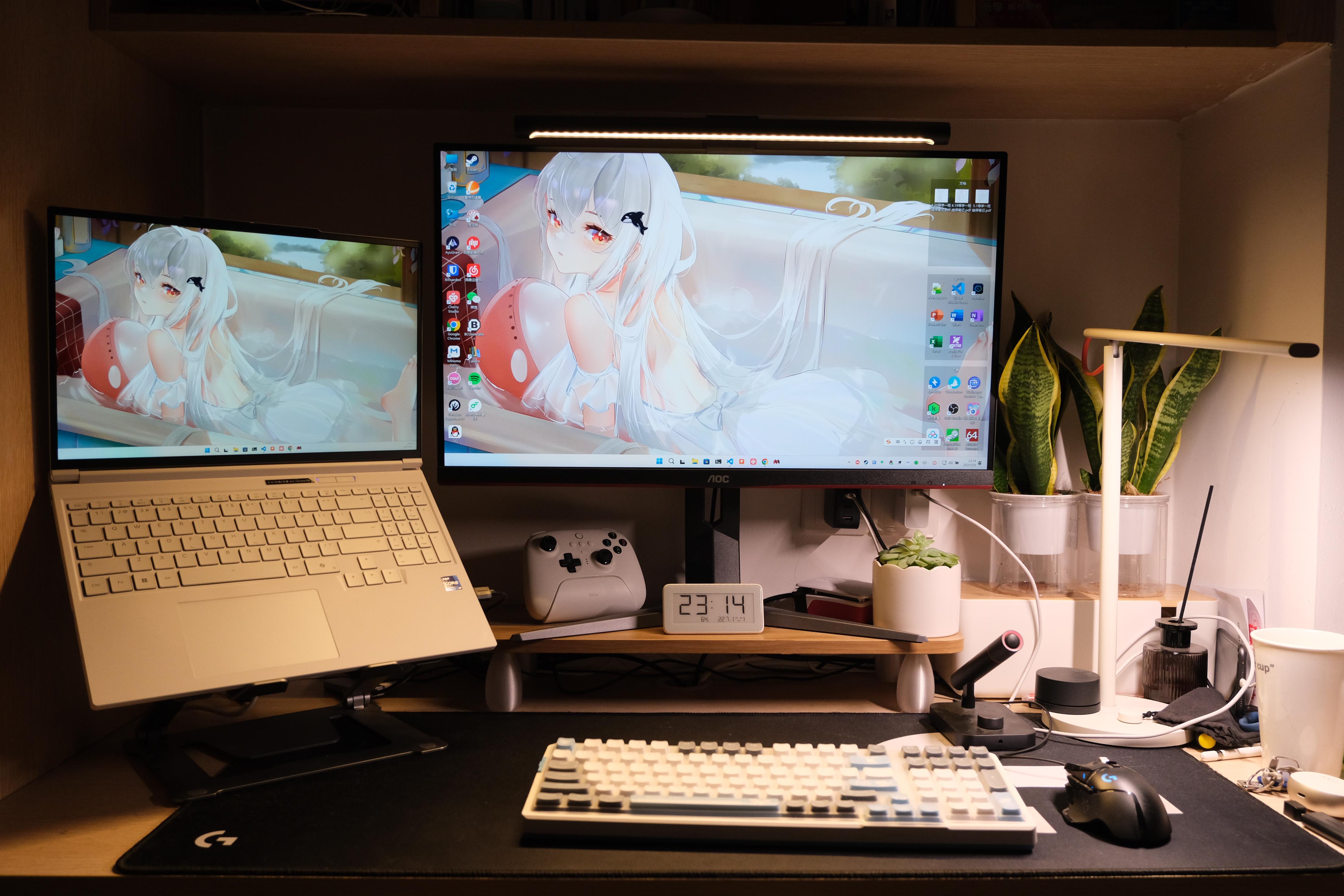 換上新電腦後的桌面