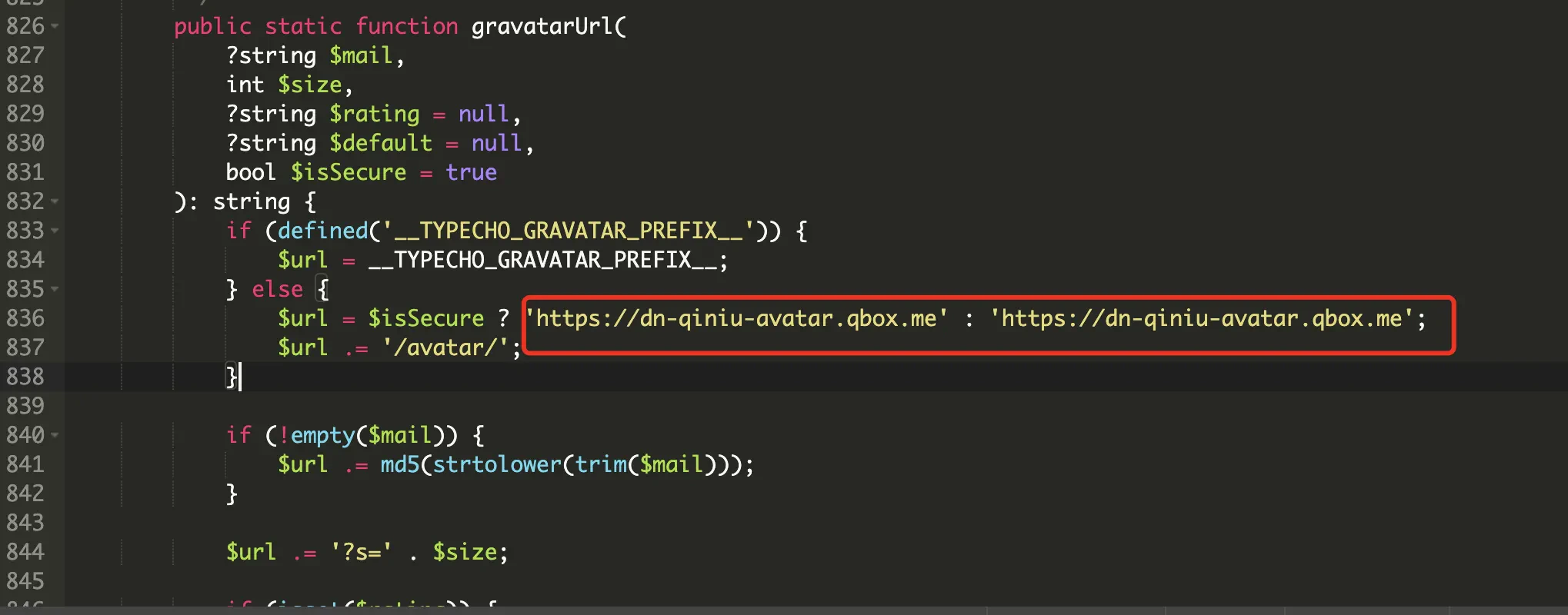 Typecho替换Gravatar官方源后的效果